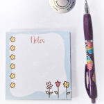 3656 cute flowers mini notepad 1