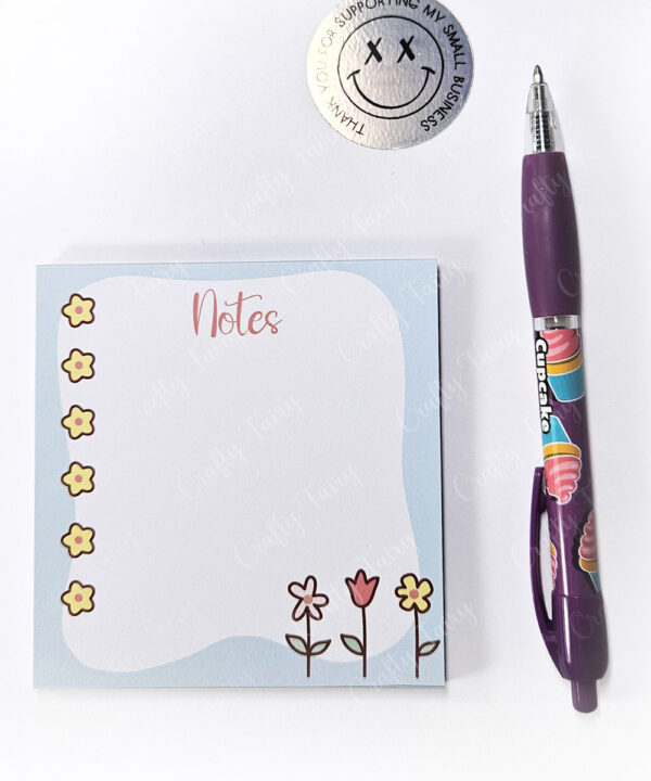 3656 cute flowers mini notepad 1