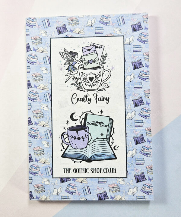 whimsical book lover lady a6 memo notes to do list notepad stationery
