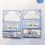 whimsical book lover lady a6 memo notes to do list notepad stationery