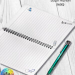 nurse equipment print blue a5 notebook journal book with option to personalise