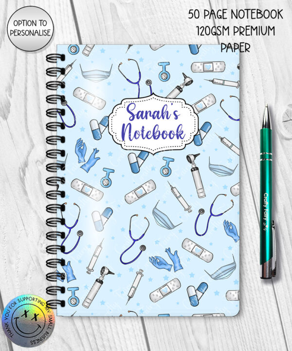 3660 personalised nurse a5 notebook 3