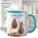 3662 personalised lady dog mug 1