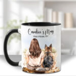3662 personalised lady dog mug 2