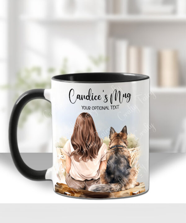 3662 personalised lady dog mug 2