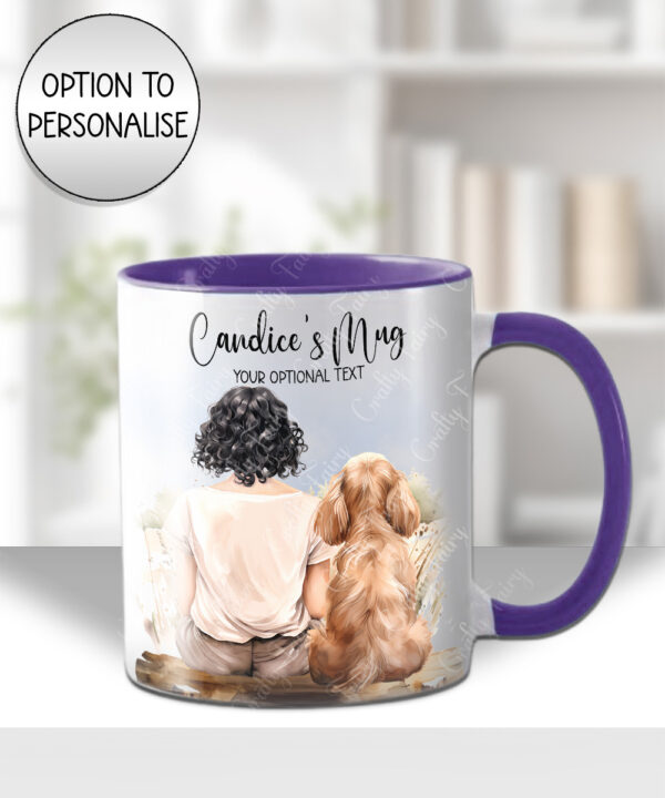 3662 personalised lady dog mug 3