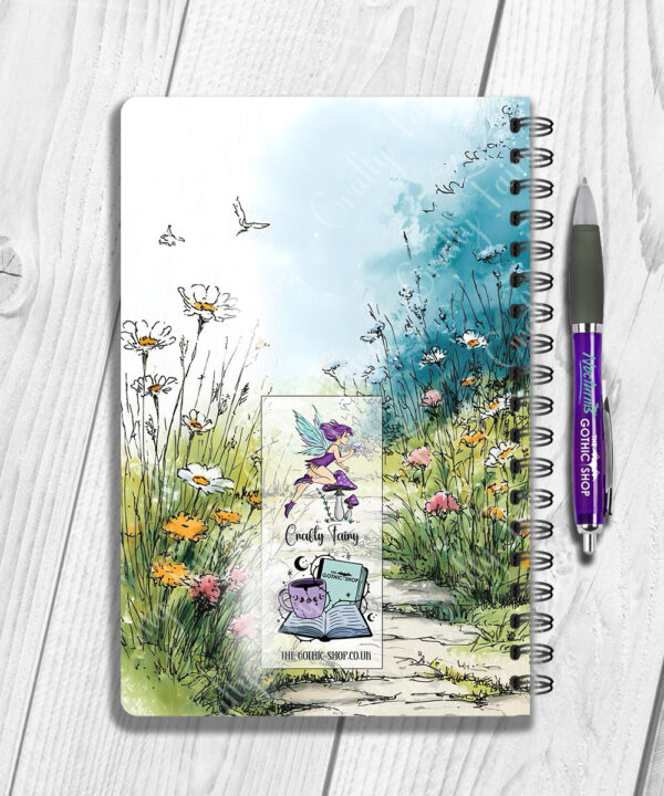personalised doodle dogs & cats flower garden a5 notebook gift lots of breeds
