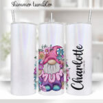 3700 gonk flowers personalised tumbler 1