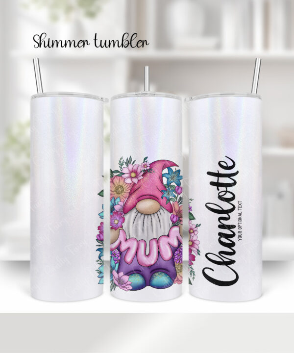 3700 gonk flowers personalised tumbler 1