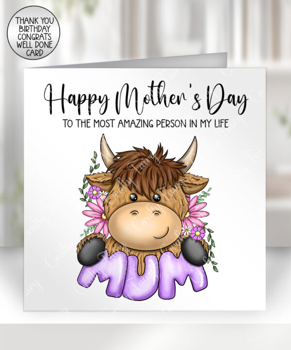 3708 highland cow mum mothers day card 1