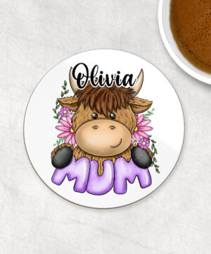 3710 highland cow mum coaster 1