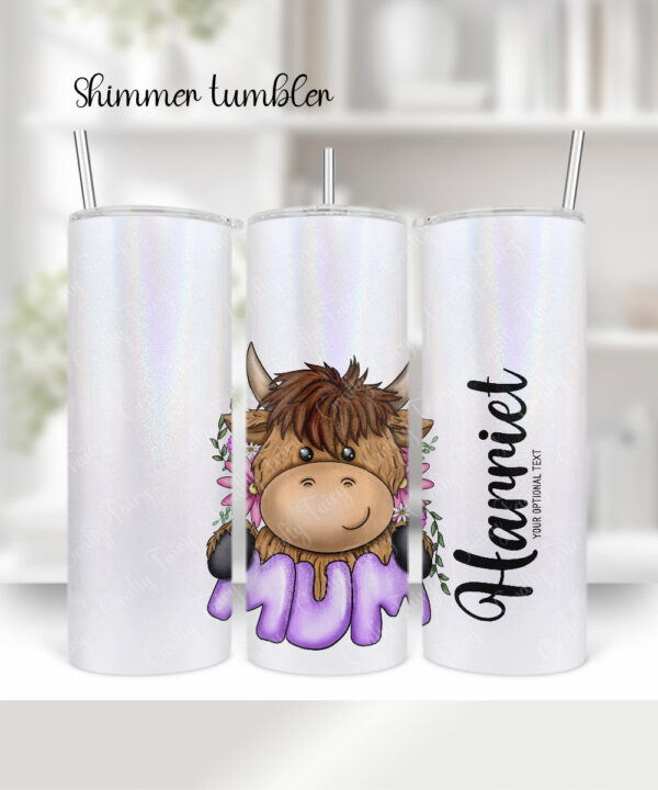 3712 highland cow mum tumbler 2