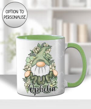 3721 personalised sage green gonk mug 1