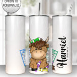 3754 personalised highland cow bingo player tumbler 1
