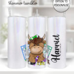 3754 personalised highland cow bingo player tumbler 2