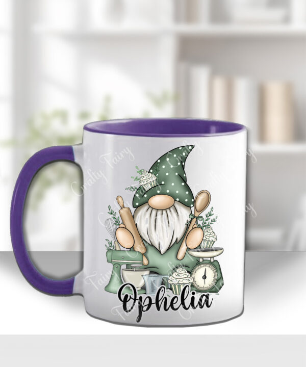 3757 personalised gonk sage green baker mug 2