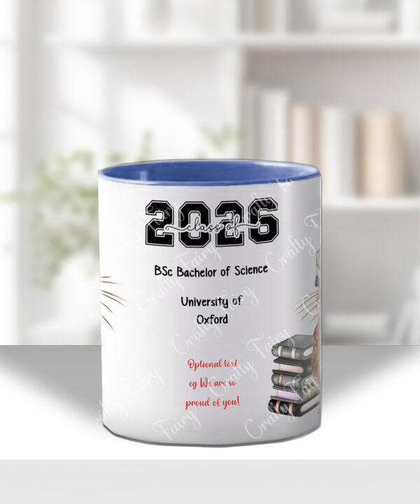 personalised capybara graduation mug