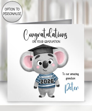 3779 personalised graduate card for him koala card 1