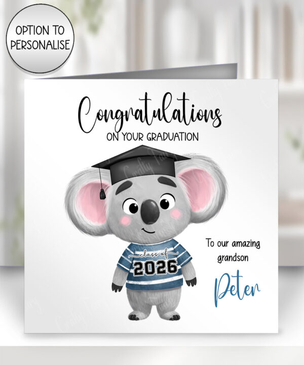 3779 personalised graduate card for him koala card 1