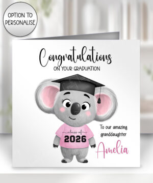 3780 personalised graduate card for her koala card 1
