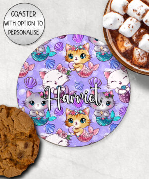 3789 personalised mermaid kitty coaster 3