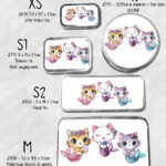 3792 personalised mermaid kitty cat storage tin 2