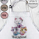 3793 personalised mermaid kitty cat apron 1