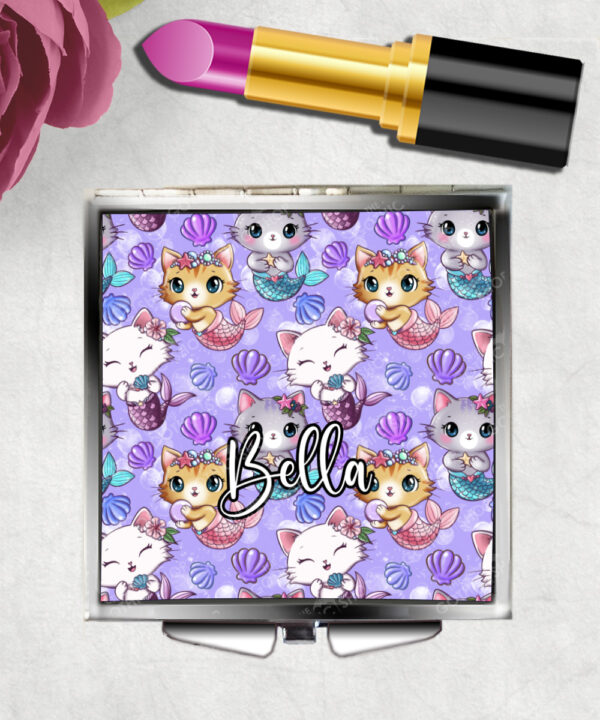 3805 personalised mermaid kitty cat mirror 1