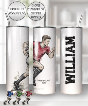3833 personalised grunge man rugby personalised tumbler 1