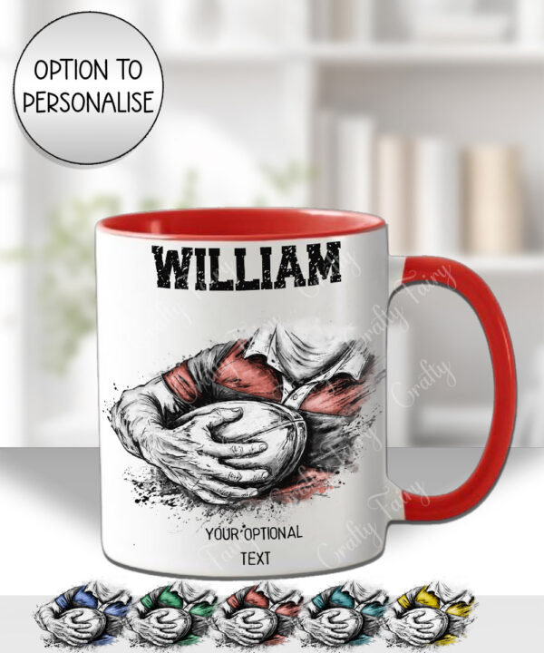 3835 personalised grunge man rugby personalised mug 1