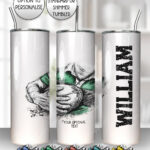 3837 personalised grunge man rugby personalised tumbler 1