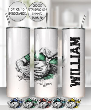 3837 personalised grunge man rugby personalised tumbler 1