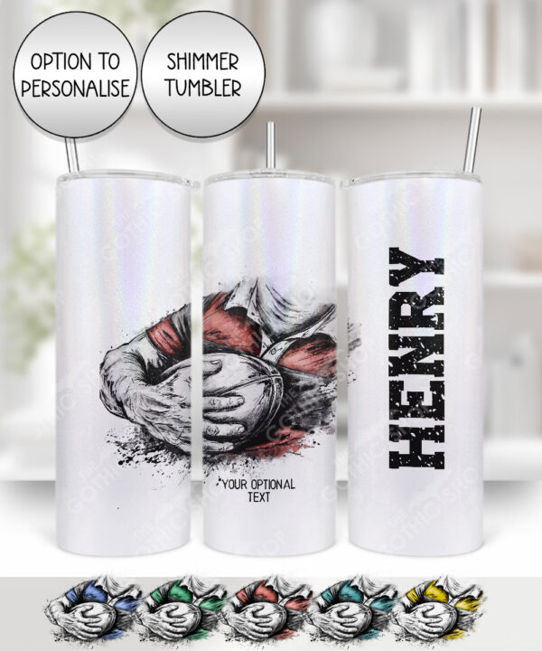 3837 personalised grunge man rugby personalised tumbler 2