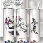 3841 personalised grunge lady rugby personalised tumbler 1