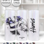 3841 personalised grunge lady rugby personalised tumbler 2