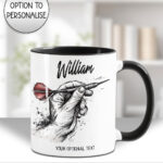 3845 personalised darts player grungy mug 2