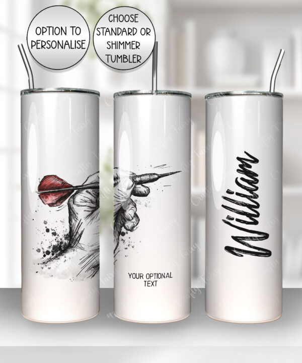 3847 personalised darts player grungy tumbler 2