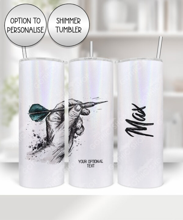 3847 personalised darts player grungy tumbler 3