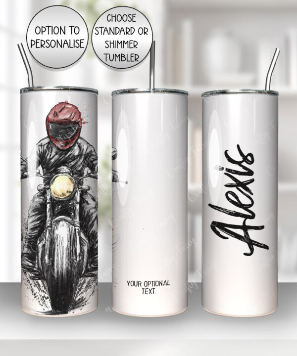 3867 personalised grunge motorbike tumbler 2