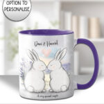 3883 personalised bunny couple mug 1