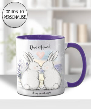 3883 personalised bunny couple mug 1