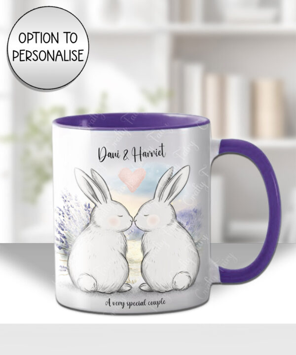3883 personalised bunny couple mug 1