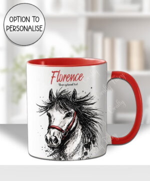 3893 inky grungy horse mug 1