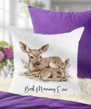 3898 baby reindeer mum mug cushion velvet