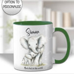 3900 personalised elephant fathers mug 1