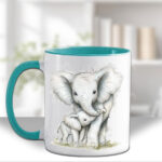 3900 personalised elephant fathers mug 2
