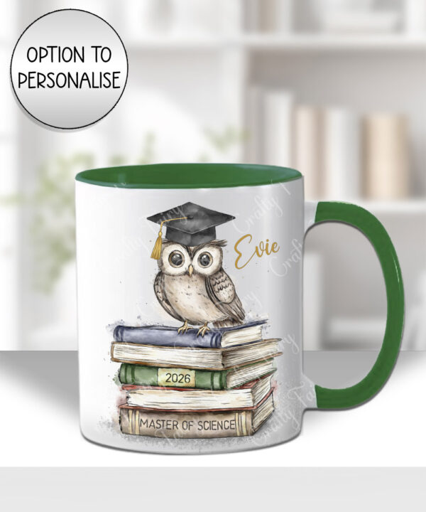 3903 personalised graduate owl graduation mug 1