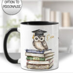 3903 personalised graduate owl graduation mug 2