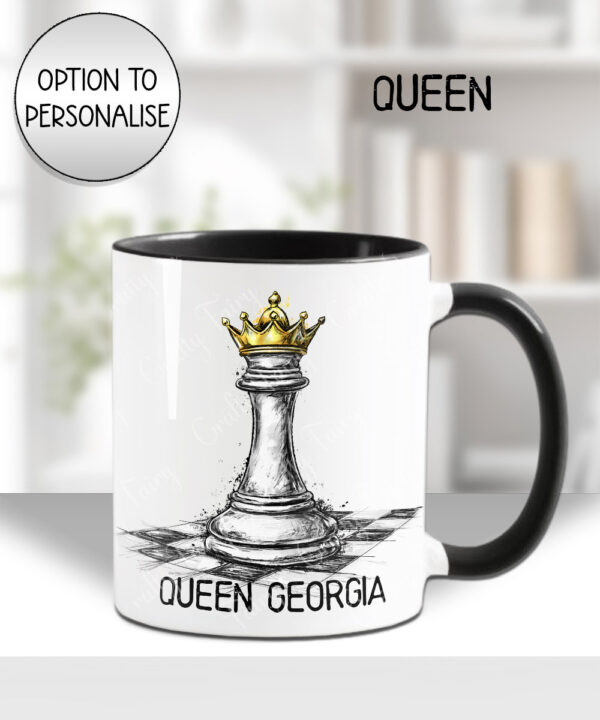 3908 personalised chess queen mug 1
