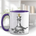 3908 personalised chess queen mug 2